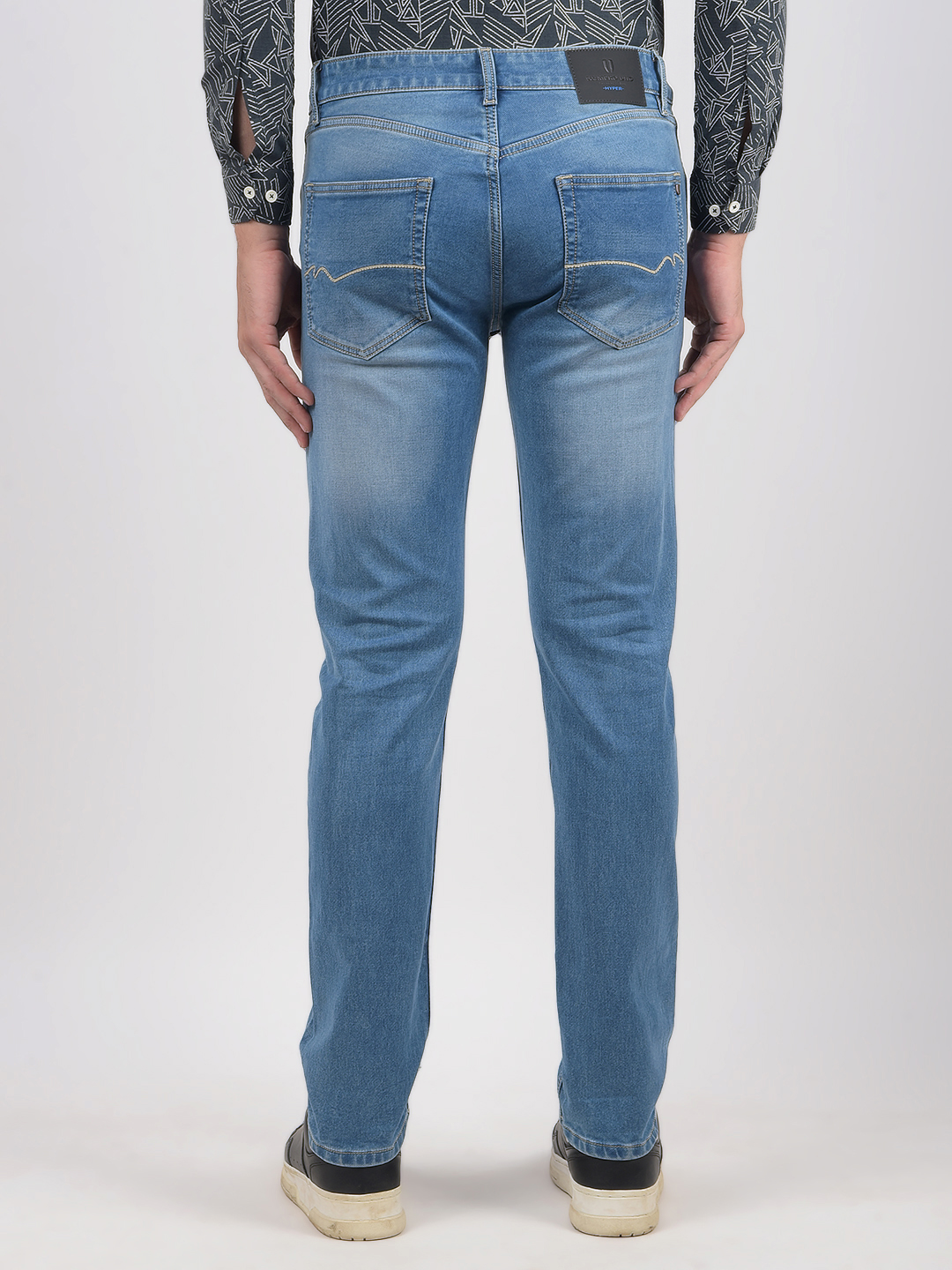 Numero Uno Men Solid Light Blue Jeans